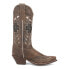 Фото #1 товара Laredo Zuri Leather Floral Embroidered Snip Toe Cowboy Womens Brown Casual Boot