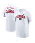 Men's White Georgia Bulldogs Blitz 2-Hit T-Shirt