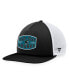 Фото #1 товара Men's Black/White San Jose Sharks Foam Front Patch Trucker Snapback Hat