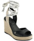Фото #1 товара Women's Cecelia Ankle-Tie Espadrille Platform Wedge Sandals