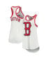 Women's White Boston Red Sox Tater Racerback Tank Top