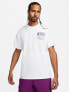 Фото #1 товара Nike Swoosh graphic backprint t-shirt in white