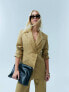 ASOS DESIGN premium structured blazer with wool in camel