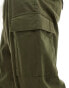 ONLY & SONS loose fit utility cargo with cuff in khaki Зеленый, W28 L32 - фото #5