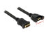 Delock 0.25m 2xHDMI - 0.25 m - HDMI Type A (Standard) - HDMI Type A (Standard) - Black