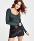 Фото #2 товара Women's Scoop-Neck Bodysuit, Created for Macy's