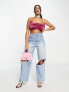 Фото #4 товара ASOS DESIGN sequin cami top with bow in pink