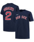 ფოტო #1 პროდუქტის Big Boys Xander Bogaerts Navy Boston Red Sox Player Name and Number T-shirt