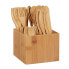 Фото #1 товара Набор кухонного аксессуара из бамбука Relaxdays Bambus Besteck Set