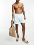 Threadbare sunset swim short in pastel blue