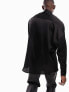 Фото #2 товара ASOS DESIGN oversized satin shirt in black