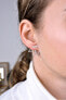 Steel design earrings 2in1