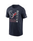 Фото #3 товара Men's Navy Houston Texans Lockup Essential T-shirt