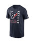 Men's Navy Houston Texans Lockup Essential T-shirt