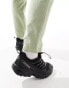 Фото #2 товара ASOS DESIGN tapered linen chino trousers in green