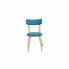Фото #3 товара Обеденный стул DKD Home Decor 51 x 46 x 76 cm Натуральный Синий Металл Полиуретан