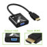 Фото #4 товара IC Intracom Cable Adapter Converter HDMI to VGA - Black - 0.1 m - 1920 x 1200 pixels - 480p - 576p - 720p - 1080p - 60 Hz - 48 kHz