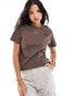 The North Face Redbox relaxed backprint t-shirt in brown