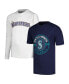 ფოტო #1 პროდუქტის Big Boys Navy, White Seattle Mariners T-shirt Combo Set