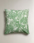 Фото #4 товара Tropical leaves print pillowcase