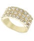 ფოტო #1 პროდუქტის Pavé Triple-Row Ring, Created for Macy's