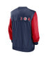 ფოტო #2 პროდუქტის Men's White, Navy Boston Red Sox Rewind Warmup V-Neck Pullover Jacket