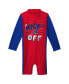 Toddler Boys and Girls Red Buffalo Bills Wave Runner Long Sleeve Wetsuit