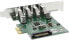 Фото #2 товара Kontroler InLine PCIe 2.0 x1 - 4x USB 3.0 (76664C)