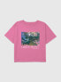 Фото #1 товара Kids Monet Garden Painting Graphic Boxy Crop Tee