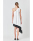 Women's One Shoulder Colorblock Dress