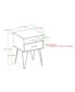 Фото #7 товара Hairpin Leg 1 Drawer Side Table Set, 2 Piece