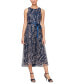Фото #1 товара Платье безрукавное Alex Evenings с металлическими цветочными вышивками