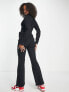 Фото #2 товара ASOS DESIGN Tall long sleeve twill boilersuit with collar in black