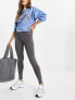 Фото #4 товара Stradivarius seamless legging with v waist in washed charcoal