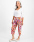 ფოტო #3 პროდუქტის Petite Paradise Gardenia Culotte Pants, Created for Macy's