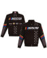 Фото #4 товара Men's Black NASCAR Twill Logo Uniform Full-Snap Jacket