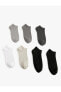 Basic 7'li Patik Çorap Seti Çok Renkli