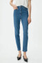 Kadın Orta Indigo Jeans