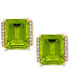 ფოტო #9 პროდუქტის Gemstone and Diamond Accent Stud Earrings in 14k Gold