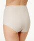 Фото #2 товара Women's Firm Tummy-Control Lace Trim Microfiber Brief Underwear 2 Pack X054