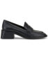 Enachel Block-Heel Tailored Loafer Flats