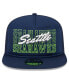 Фото #4 товара Men's College Navy Seattle Seahawks Instant Replay 9FIFTY Snapback Hat