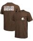 Фото #1 товара Cleveland Browns Tri-Blend Pocket T-shirt - Brown