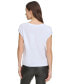 ფოტო #2 პროდუქტის Women's Logo-Print Boat-Neck T-Shirt