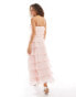 Фото #4 товара Sister Jane tiered ruffle midaxi dress in pink