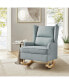 Фото #6 товара Batter son Modern Wingback Rocking Accent Chair With Solid Wooden legs