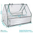 Galvanized Steel Raised Bed with Greenhouse Kit - 4 ft x 3 ft