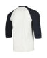 Фото #3 товара Men's Cream Chicago White Distressed Sox City Connect Crescent Franklin Raglan Three-Quarter Sleeve T-shirt