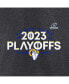 ფოტო #2 პროდუქტის Men's Heather Charcoal Los Angeles Rams 2023 NFL Playoffs T-shirt