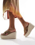 Steve Madden Jelisa-R embellished strap espadrille in bronze Бронзовый, 39 - фото #1